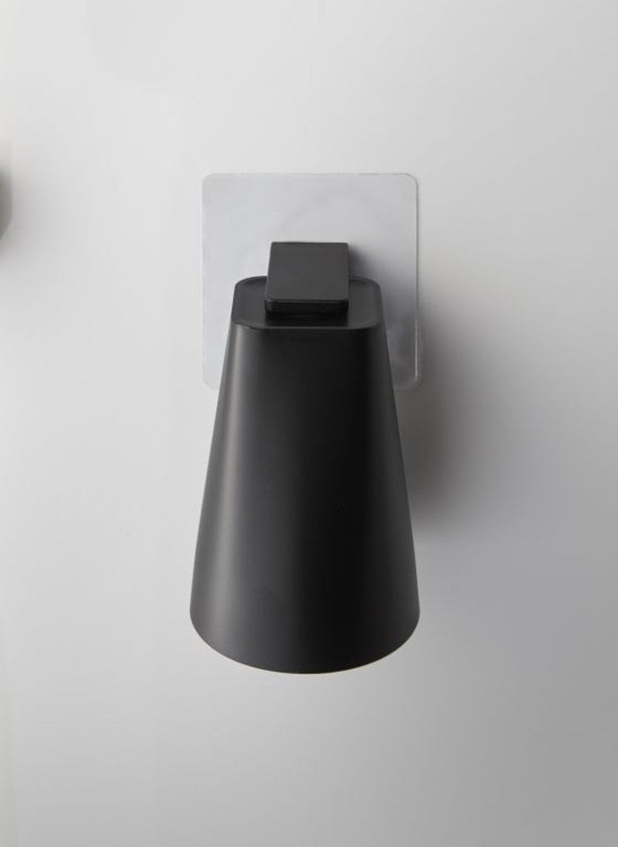 Portabicchieri da bagno autoadesivo Yamazaki - torre - nero