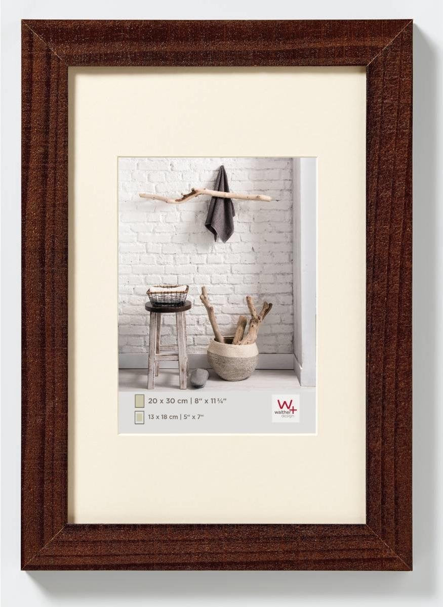 Casa Walther - cornice in legno - misura foto 13x18 cm - noce