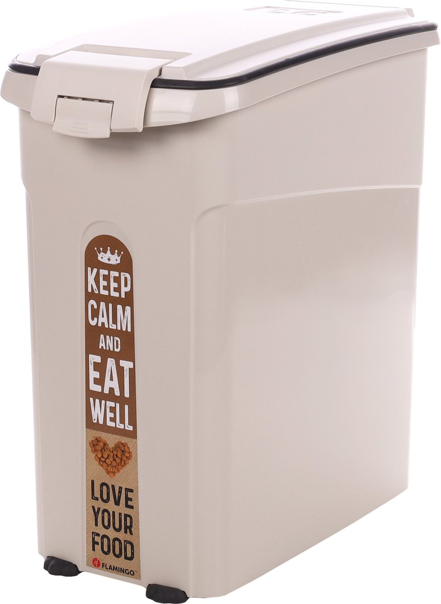 Flamingo Voerton Kody - rettangolare beige - contenitore elegante ed ermetico - 54 l