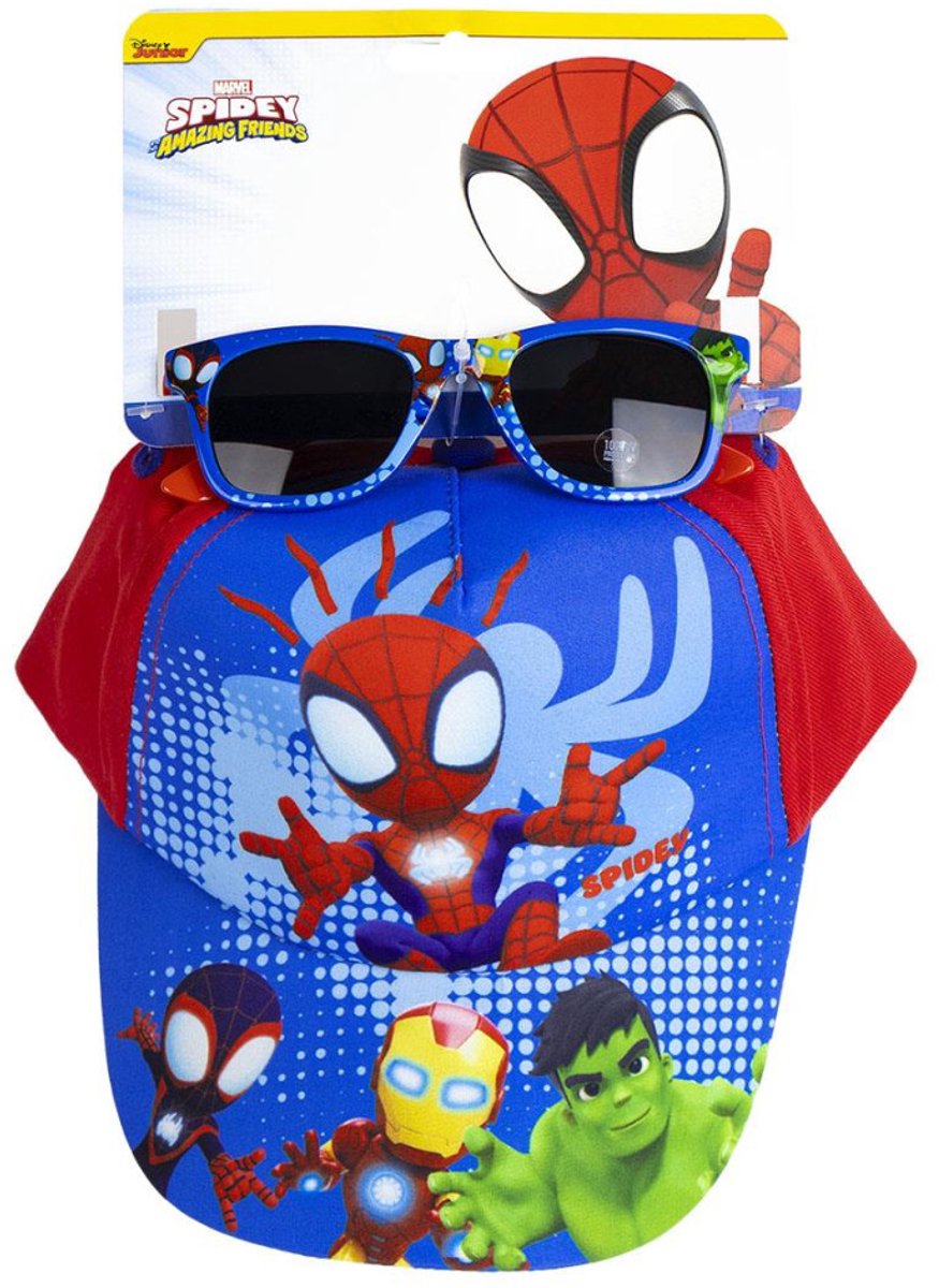 Spider-man conjunto de gafas de sol y gorra de béisbol spiderman spidey