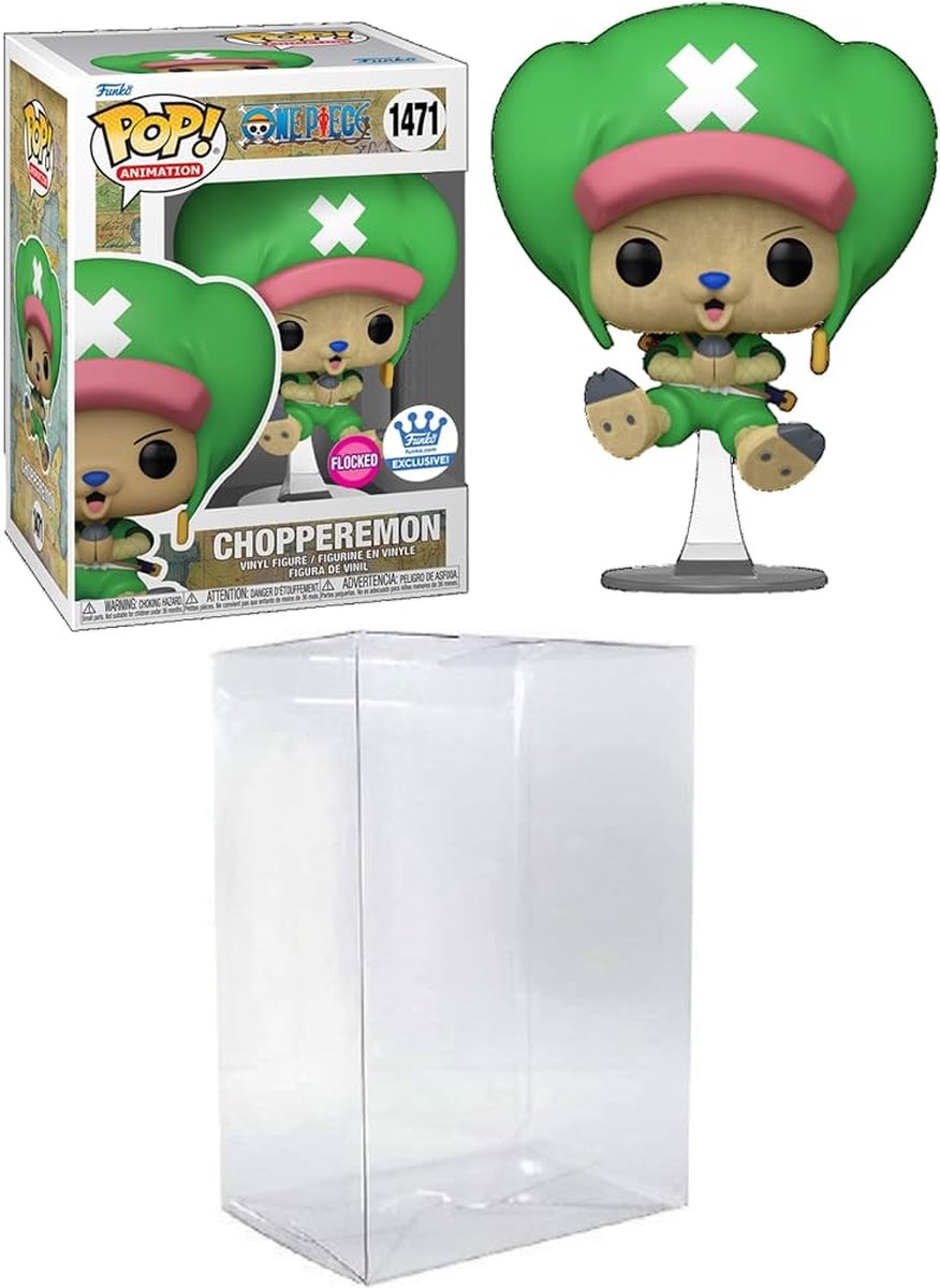 ¡Funko pop! animación: one piece - chopperemon flocado exclusivo