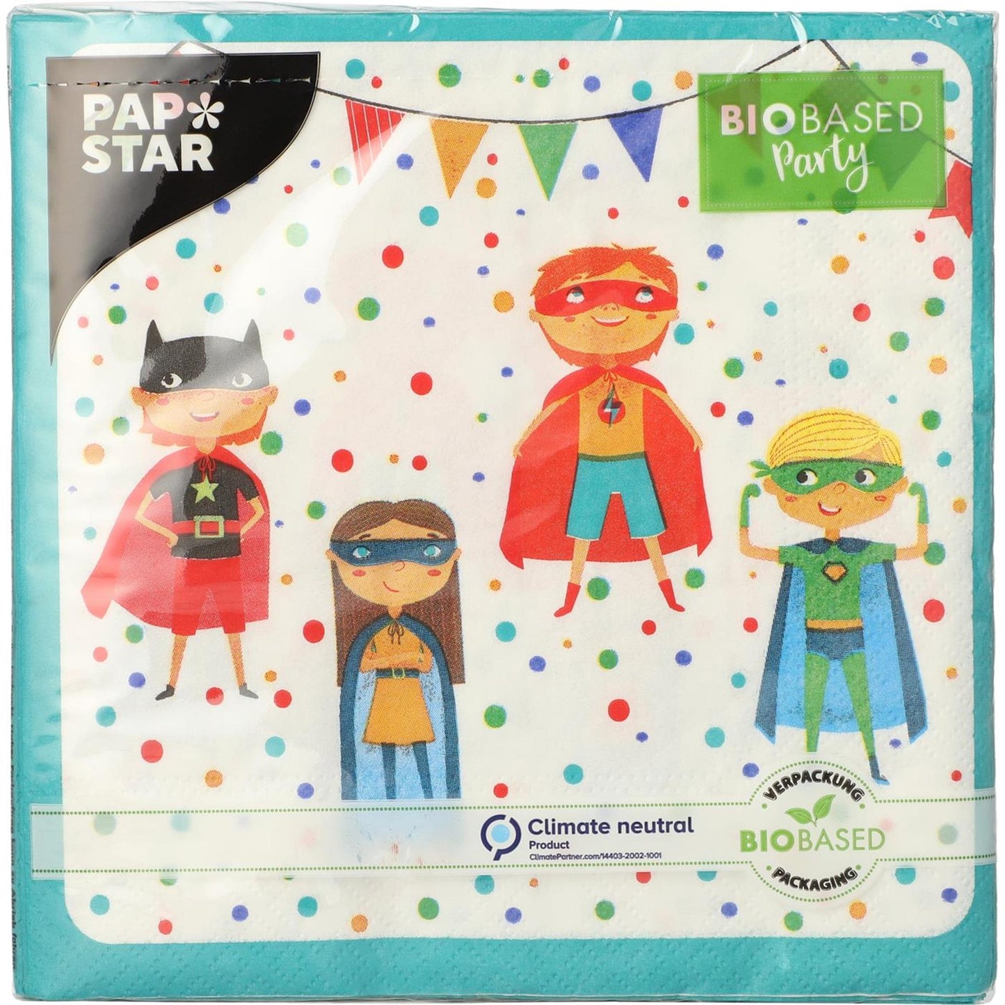 Servilletas Papstar superhéroe 3 capas 33x33cm