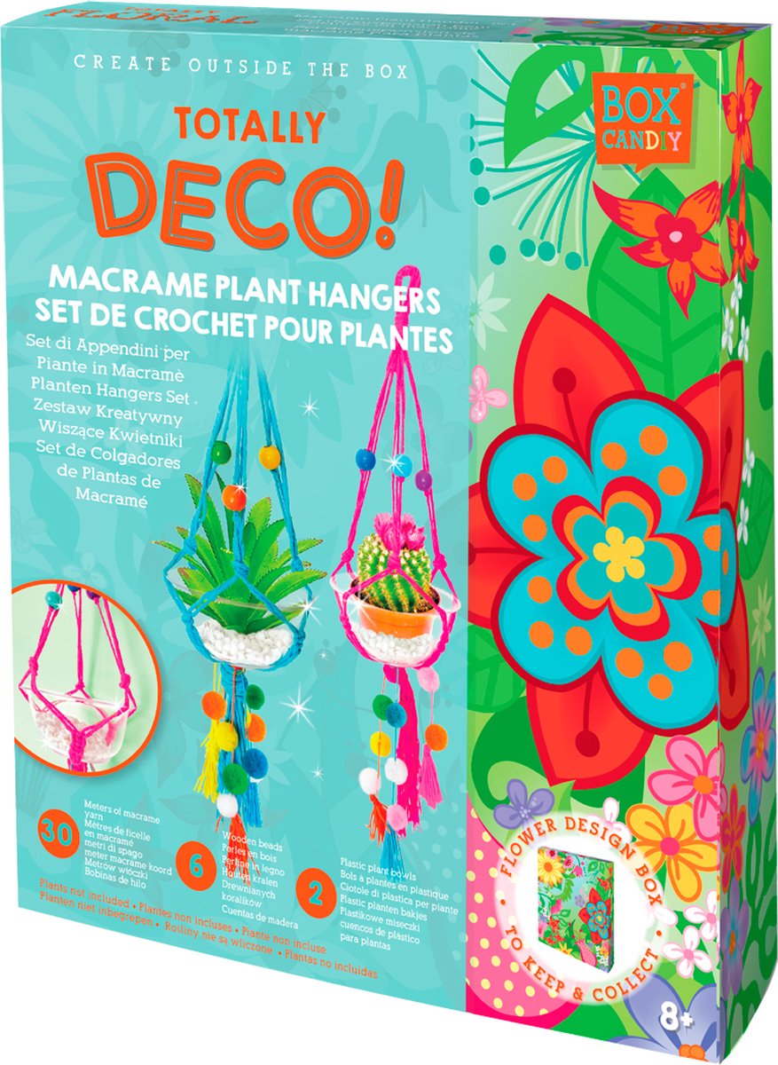 Box candiy bloemen en planten set educatief speelgoed voor kinderen.