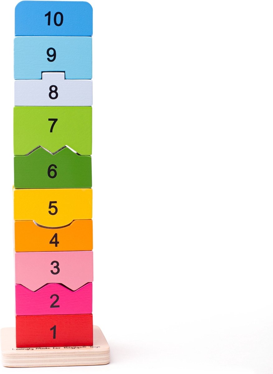 Bigjigs giocattoli torre dei numeri bigjigs