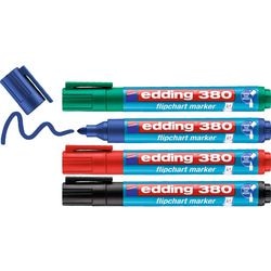 Rotulador para rotafolios edding 380 ultra 1,5-3mm surtido redondo marca de calidad medioambiental a base de agua