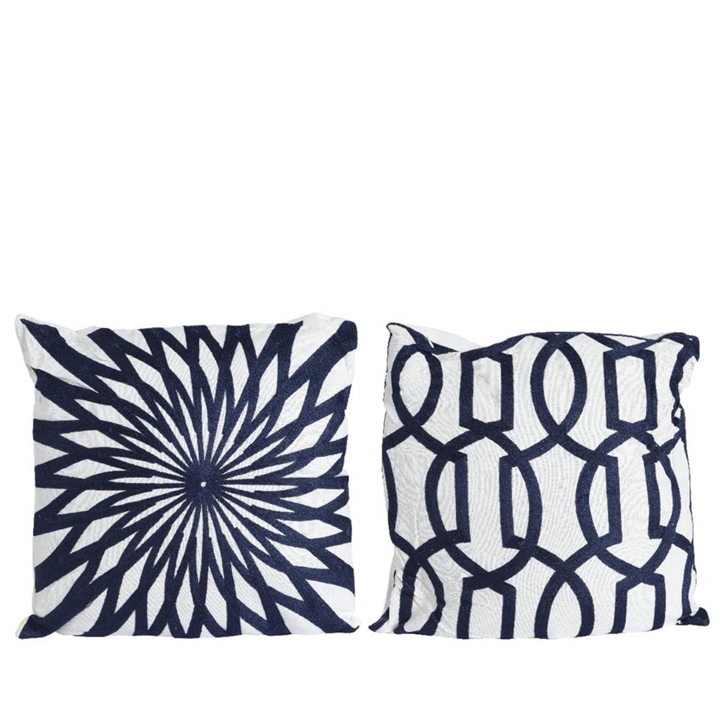 Cuscino decorativo Decoris 43x43 cm blu bianco