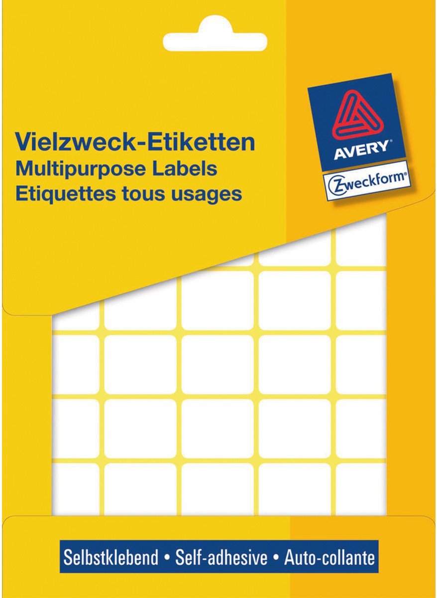 Etichetta manuale Avery house marca 3318 22x18mm bianca