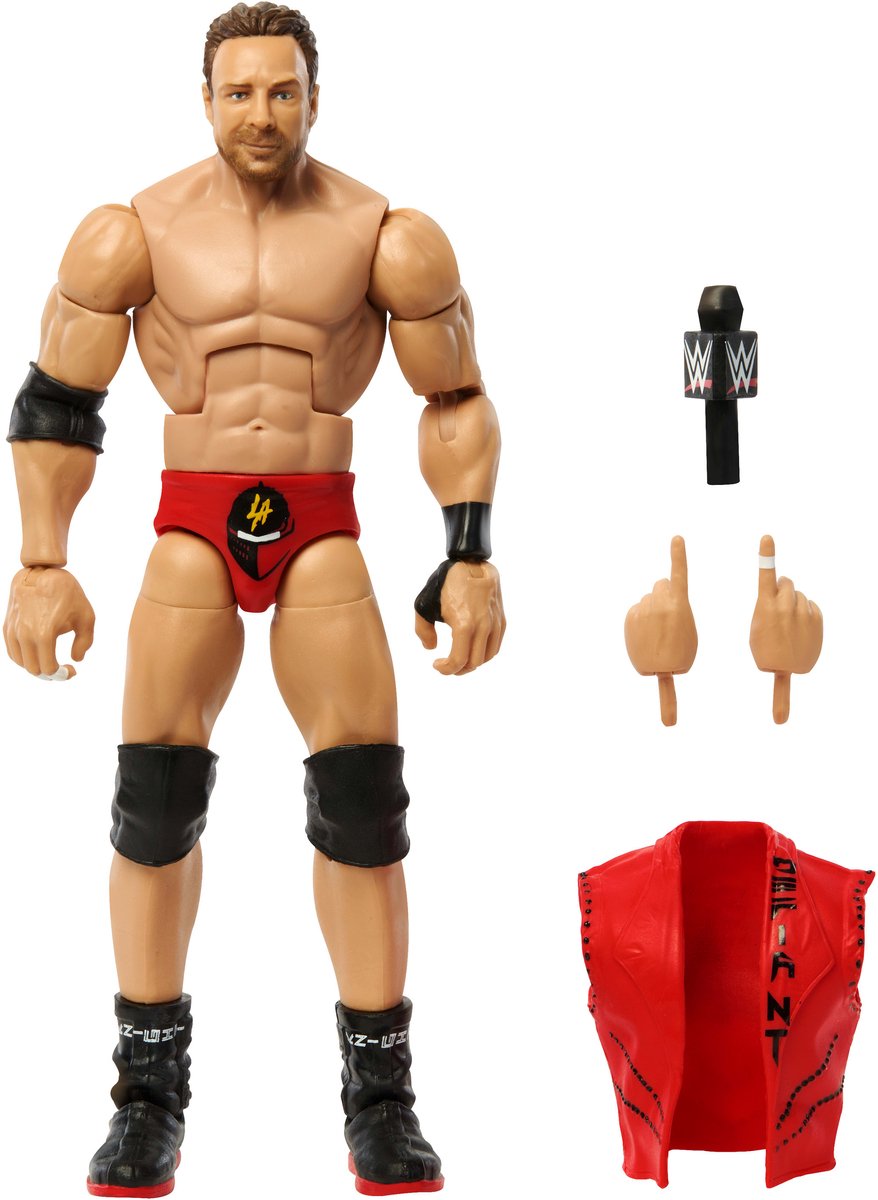 Mattel wwe elite collection top picks la knight action figure, 8 anni, multicolore, plastica