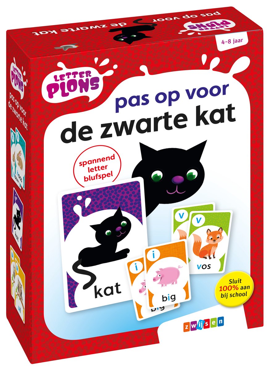 Zwijsen letterplon - letterplon cuidado con el gato negro