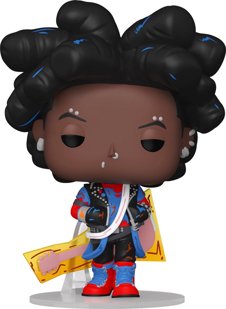 Funko spider-man a través del spider-verse - figura de vinilo spider-punk 1411 pop! multicolor