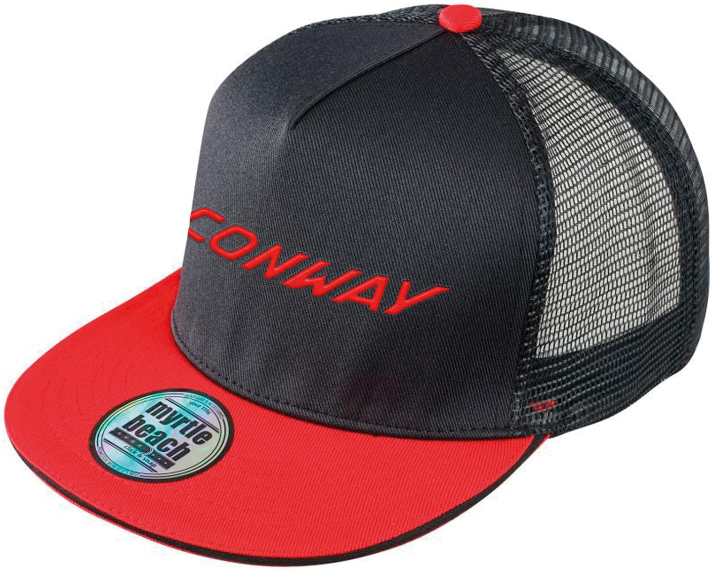 Conway Cap logo mesh rosso nero