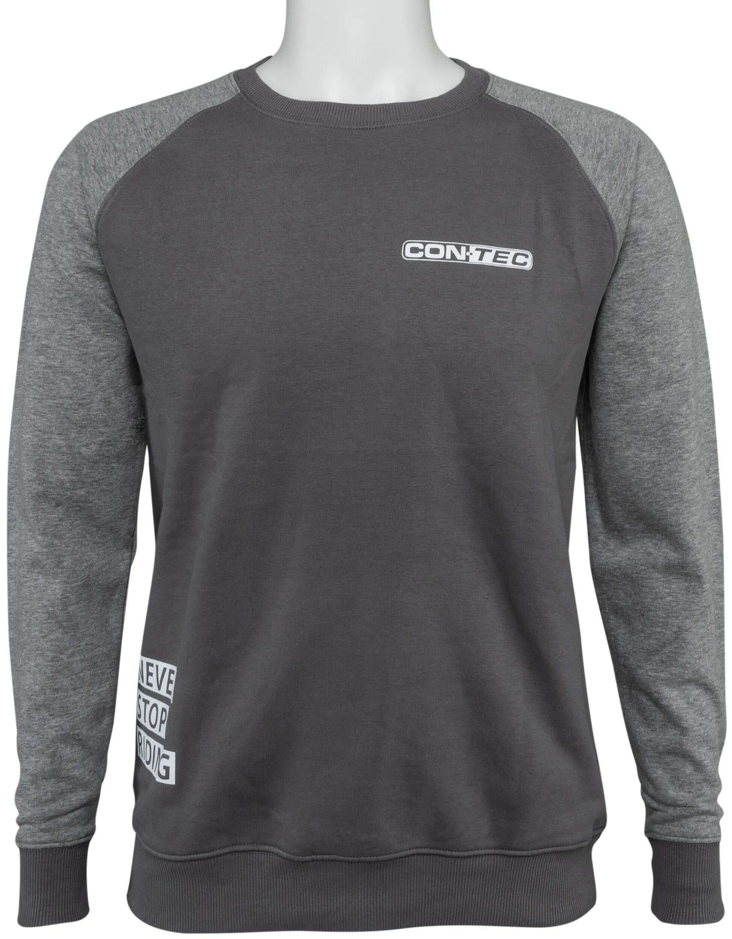 Sudadera contec con mangas largas nunca dejes de montar