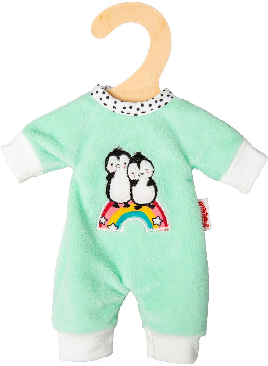 Heless Velor Poppenrompertje Pinguin, 20-25 cm