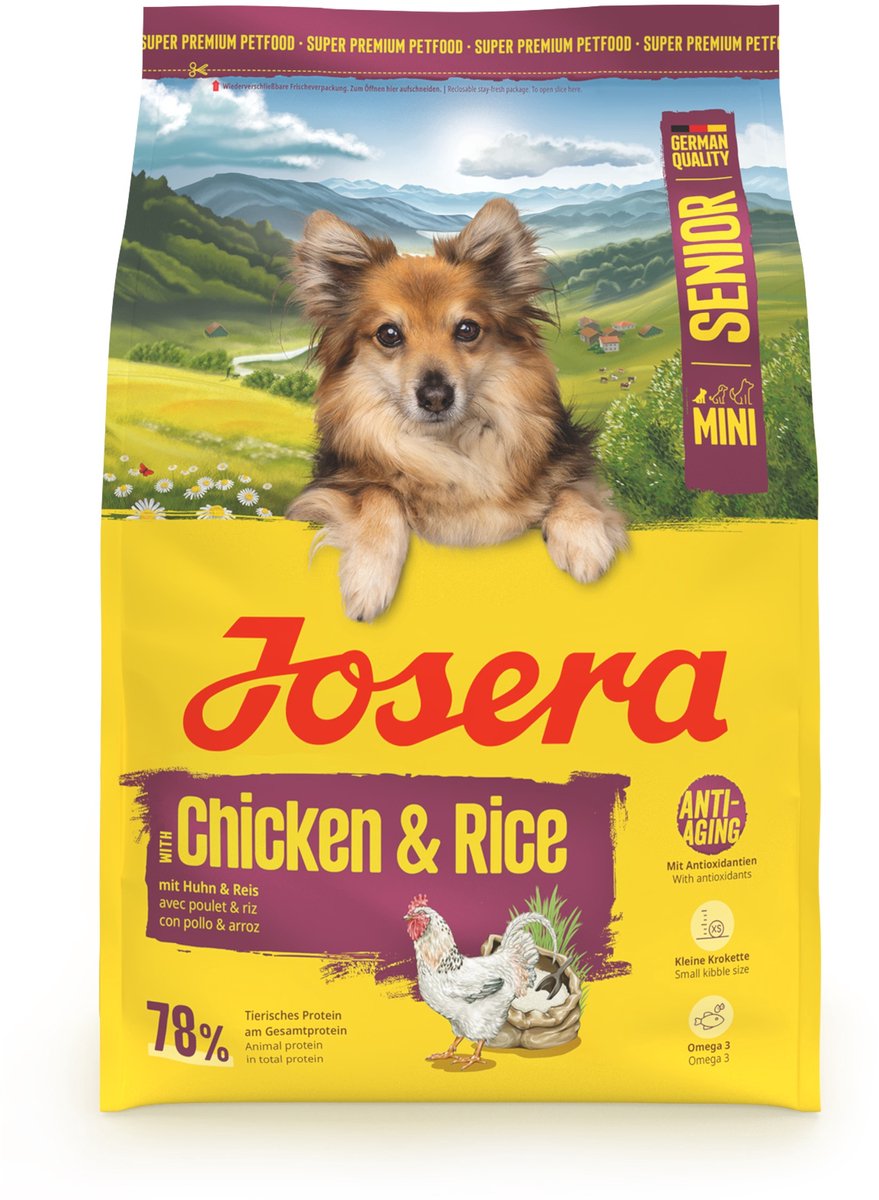 Josera riso al pollo - cibo per cani - mini senior - 3 kg