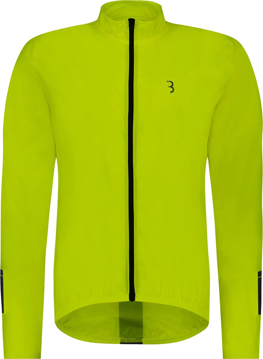 Bbb cycling cycling jacket baseshield - windbreaker men and women - cycling mountain biking - cycling jacket: wind and water resistant - neon yellow - size L - bbw-148