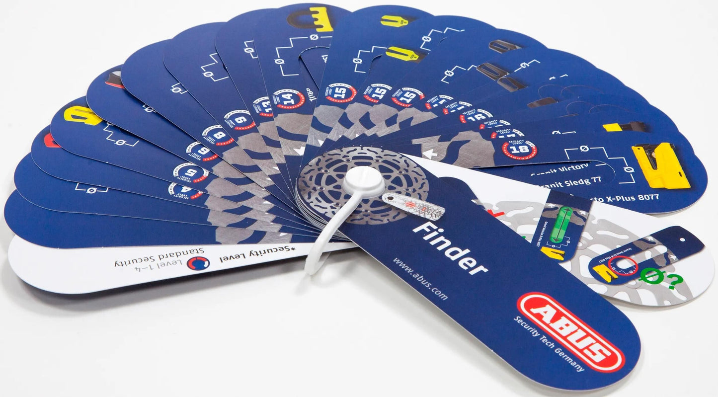 Abus Lock Finder Cardboard Tarjetas 20 piezas