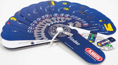 Abus Lock Finder Cardboard Tarjetas 20 piezas