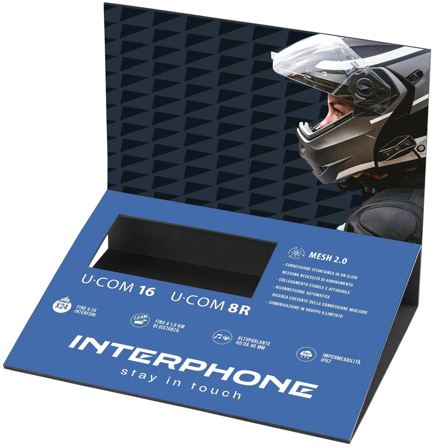 Exhibidor de venta de interfonos expositor mostrador u-com 8r,
