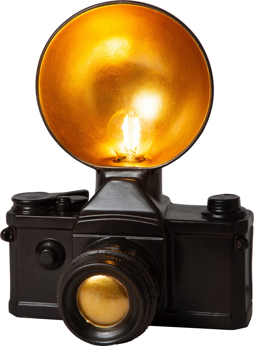 Lucide extravaganza camera - lampada da tavolo - 1xe14 - nera