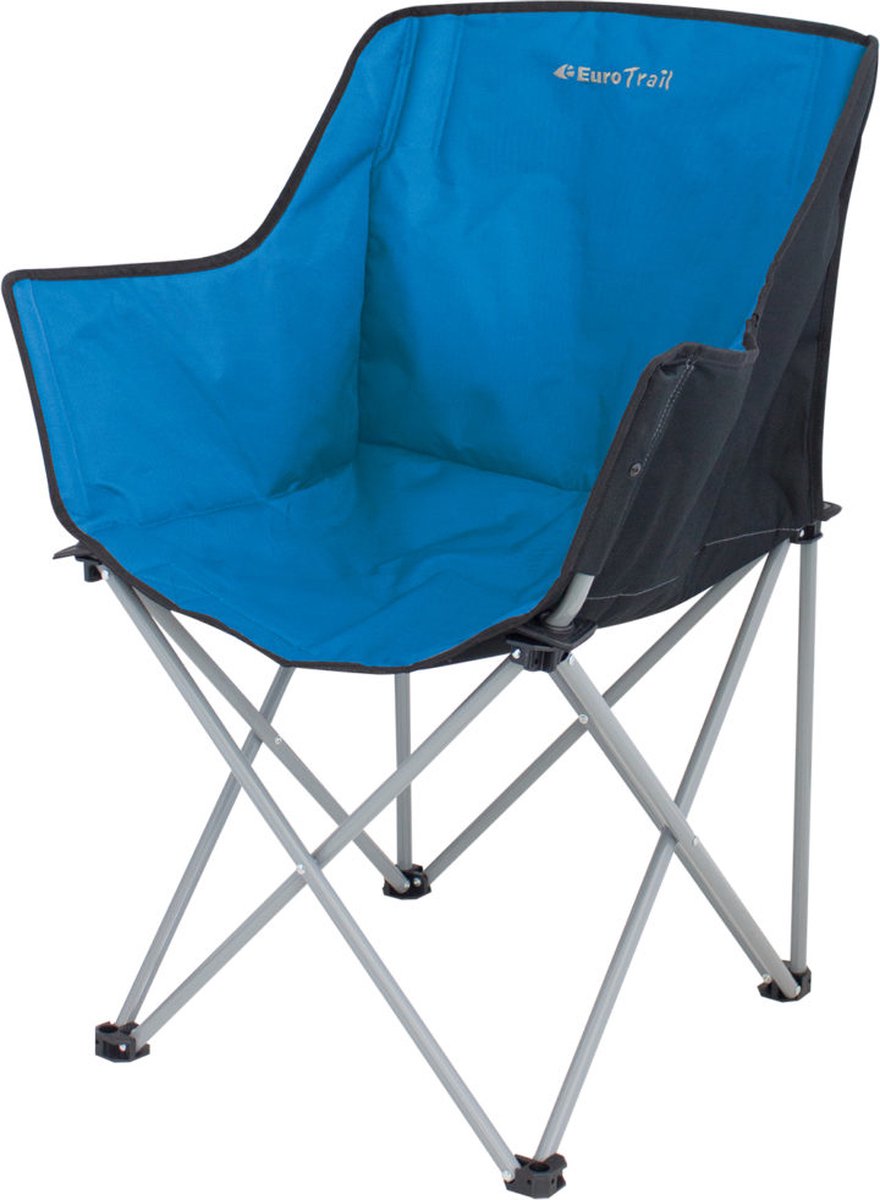 Eurotrail campingstoel kampala - dream blue zwart