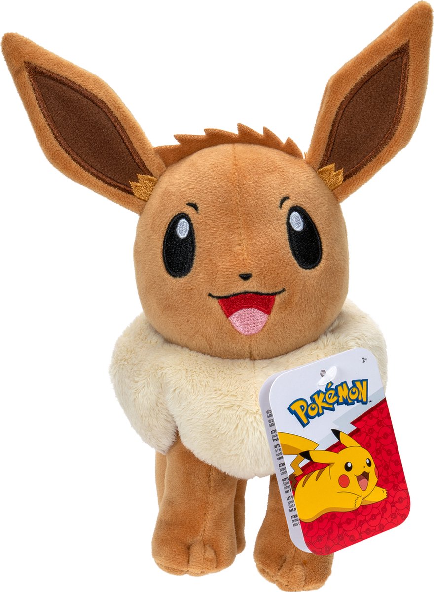 Peluche Pokémon Jazwares Eevee - 20 cm