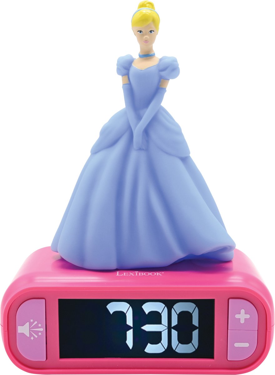 Lexibook princesas disney cenicienta luz nocturna despertador con sonidos