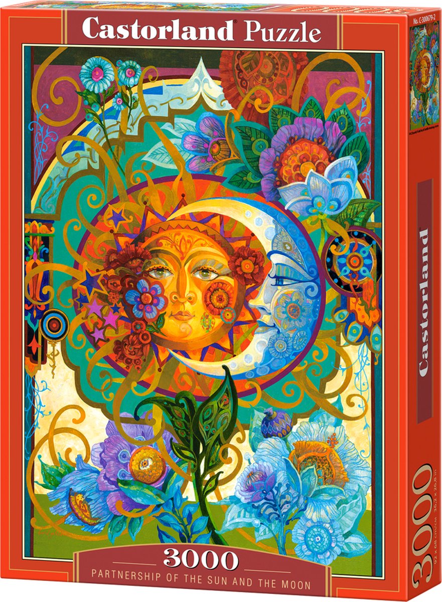 Puzzle Castorland: puzzle della partnership tra sole e luna - 3000 pezzi.