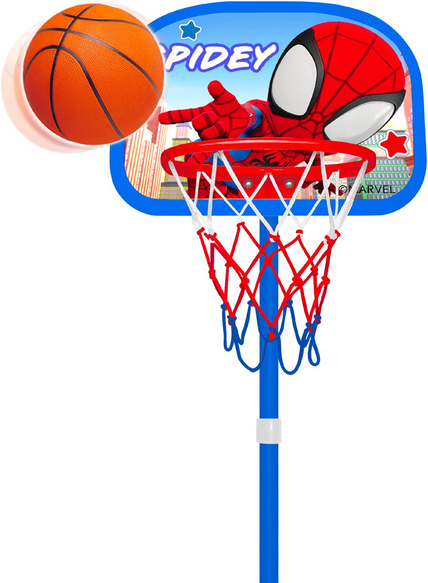 Supporto da basket medio regolabile Stamp 155 cm spidey