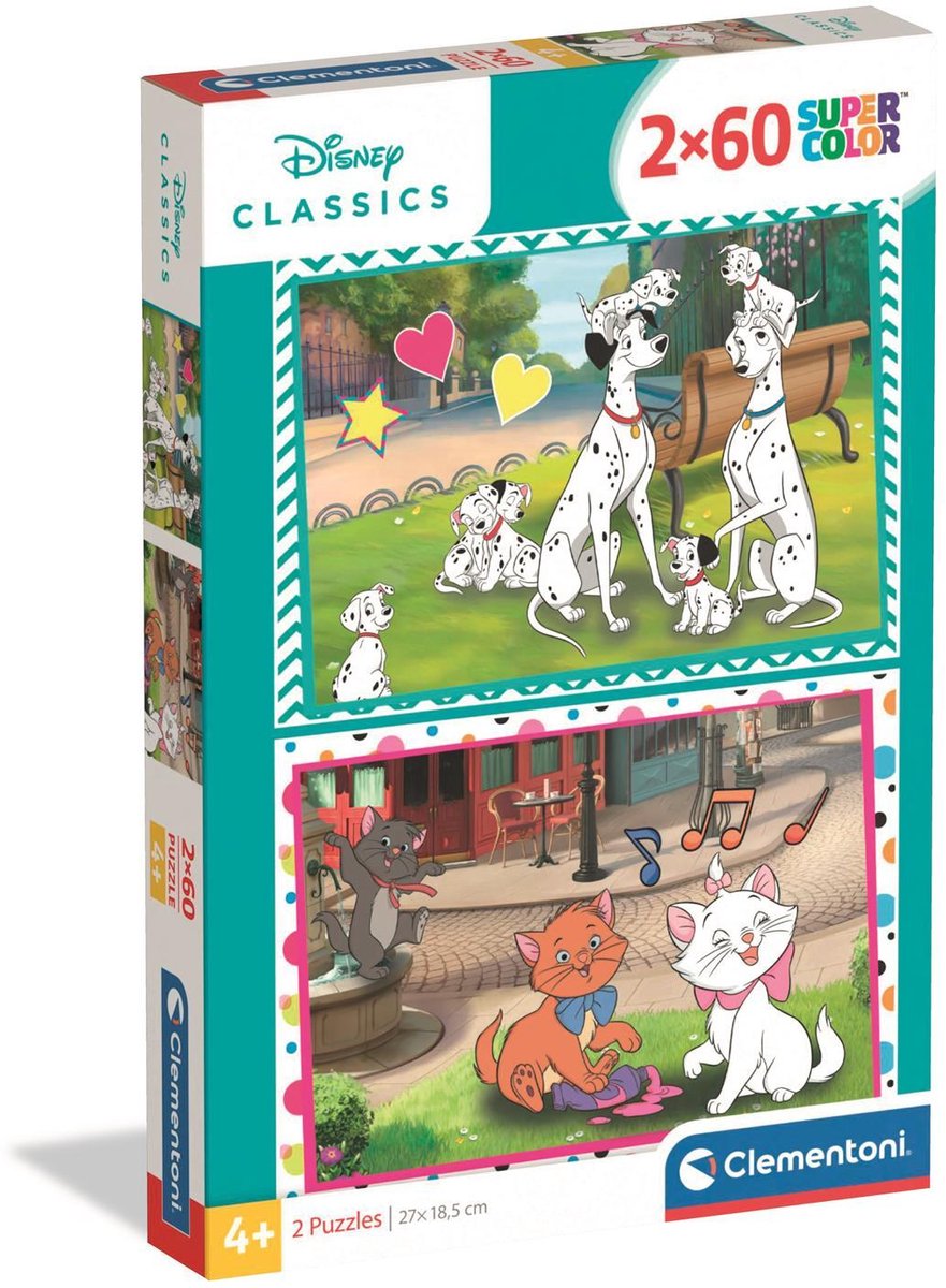 Clementoni disney classic (2 x 60 stukjes)