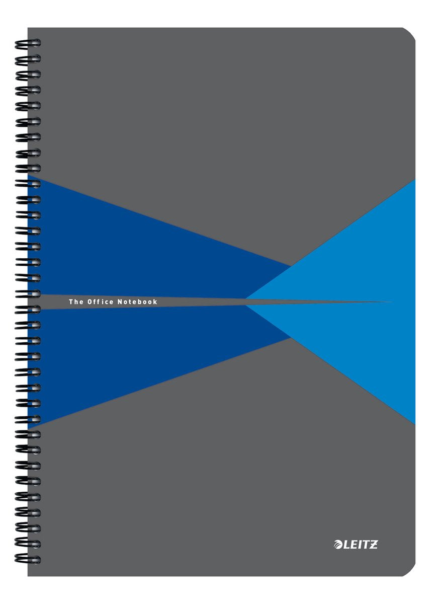 Quaderno da ufficio Leitz A4 a righe - con copertina in pp - carta da 80 grammi - blu