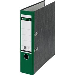 Carta in cartoncino Ordner leitz 1080 larghezza 8 cm risguardo dell'etichetta del dorso con foro per il pollice verde