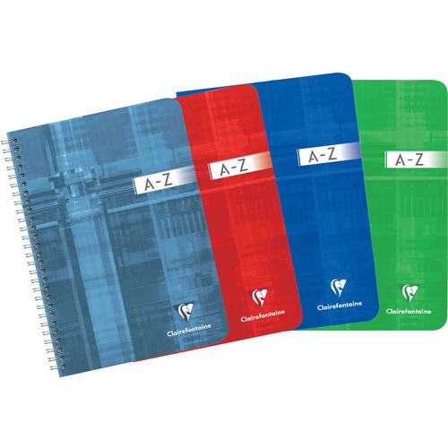 Cuaderno espiral 8549 90g m2 14,8x21cm índice a-z 180 páginas 90 hojas
