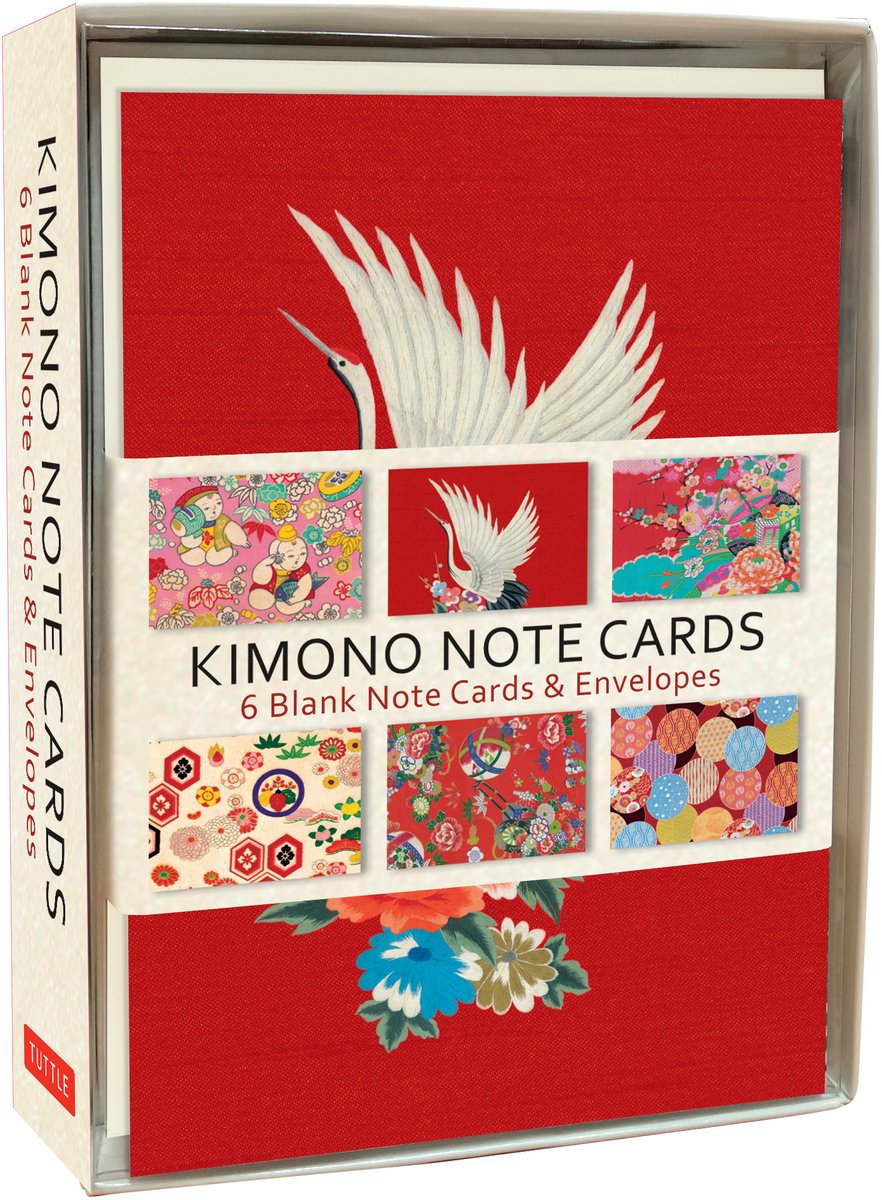 Tarjetas de notas de kimono Pgw