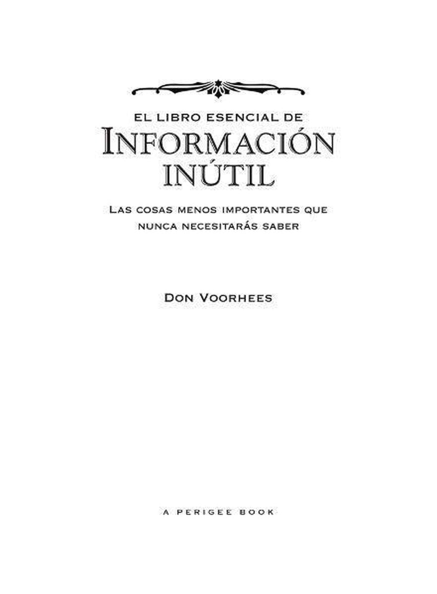 El libro esencial de informacçon in�til