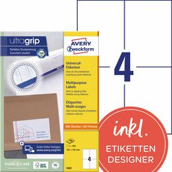 Etichette avery zweckform 3483 universale 105x148mm