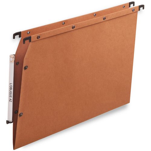 Carpeta colgante lateral elba 500000 240g m2 a4 pulsador fondo en v