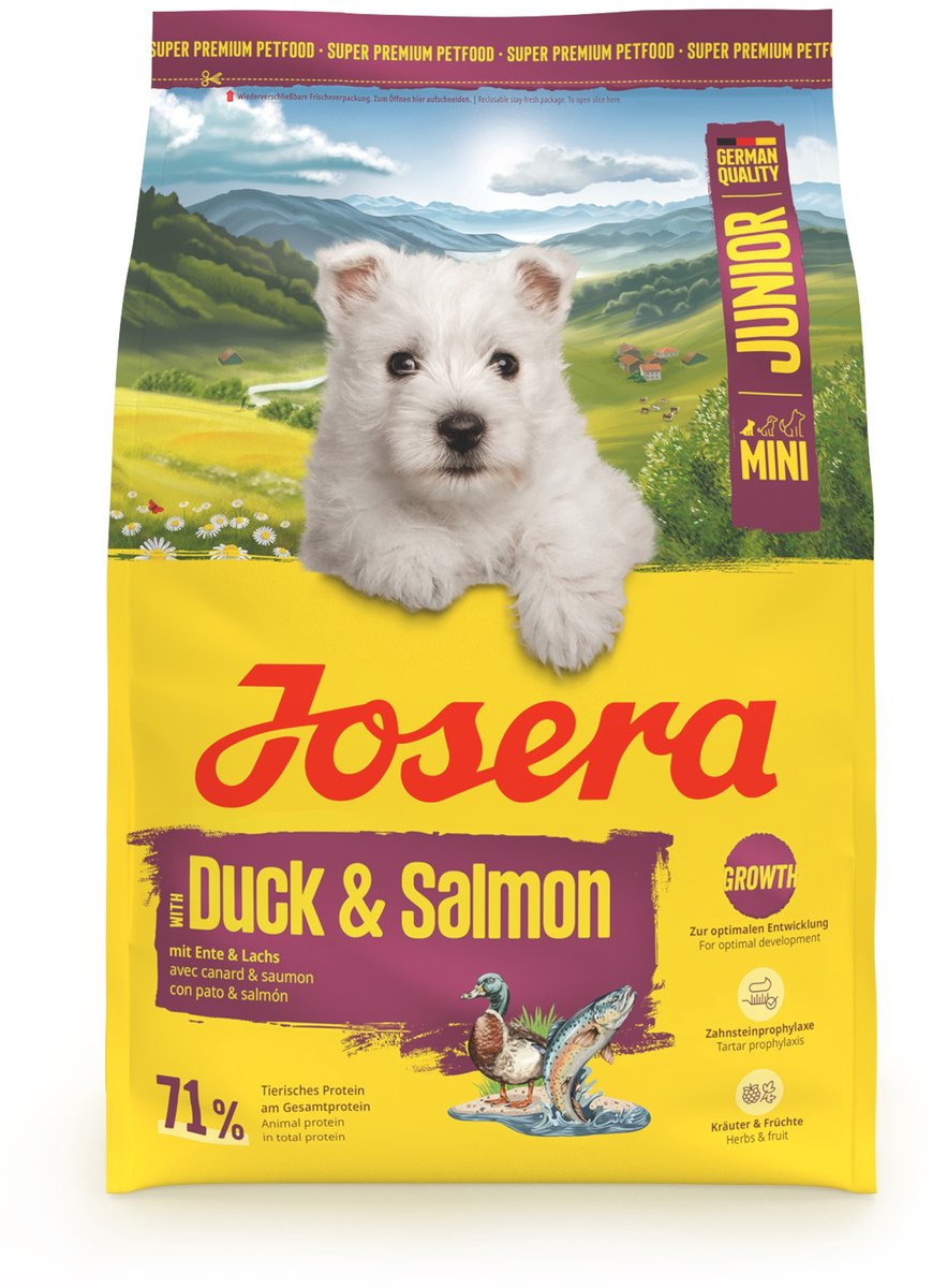 Josera salmón pato - comida para perros - mini junior - 3 kg