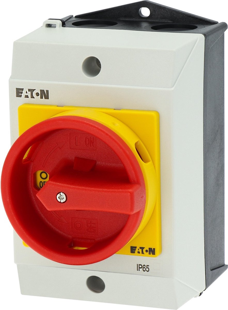 Eaton moeller eaton interruptor de mantenimiento bloqueable rojo amarillo 20a-4p