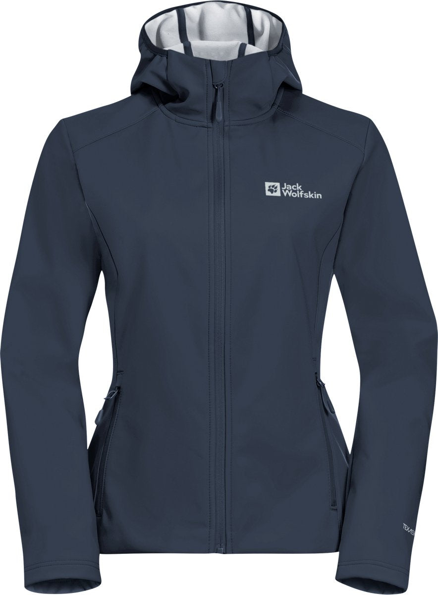 Jack wolfskin Bornberg Hoody W Giacca da esterno da donna - Midnight Sky Grey