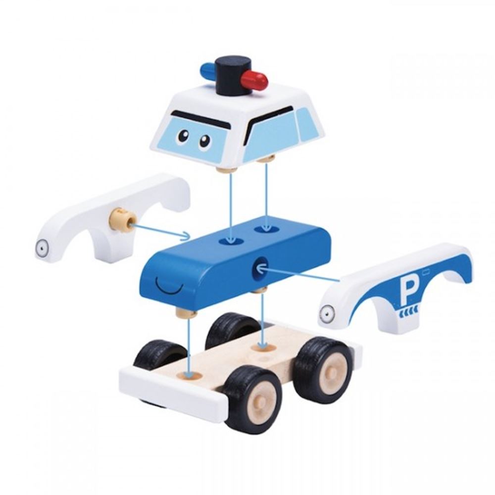 Wonderworld costruisce un'auto della polizia. +1