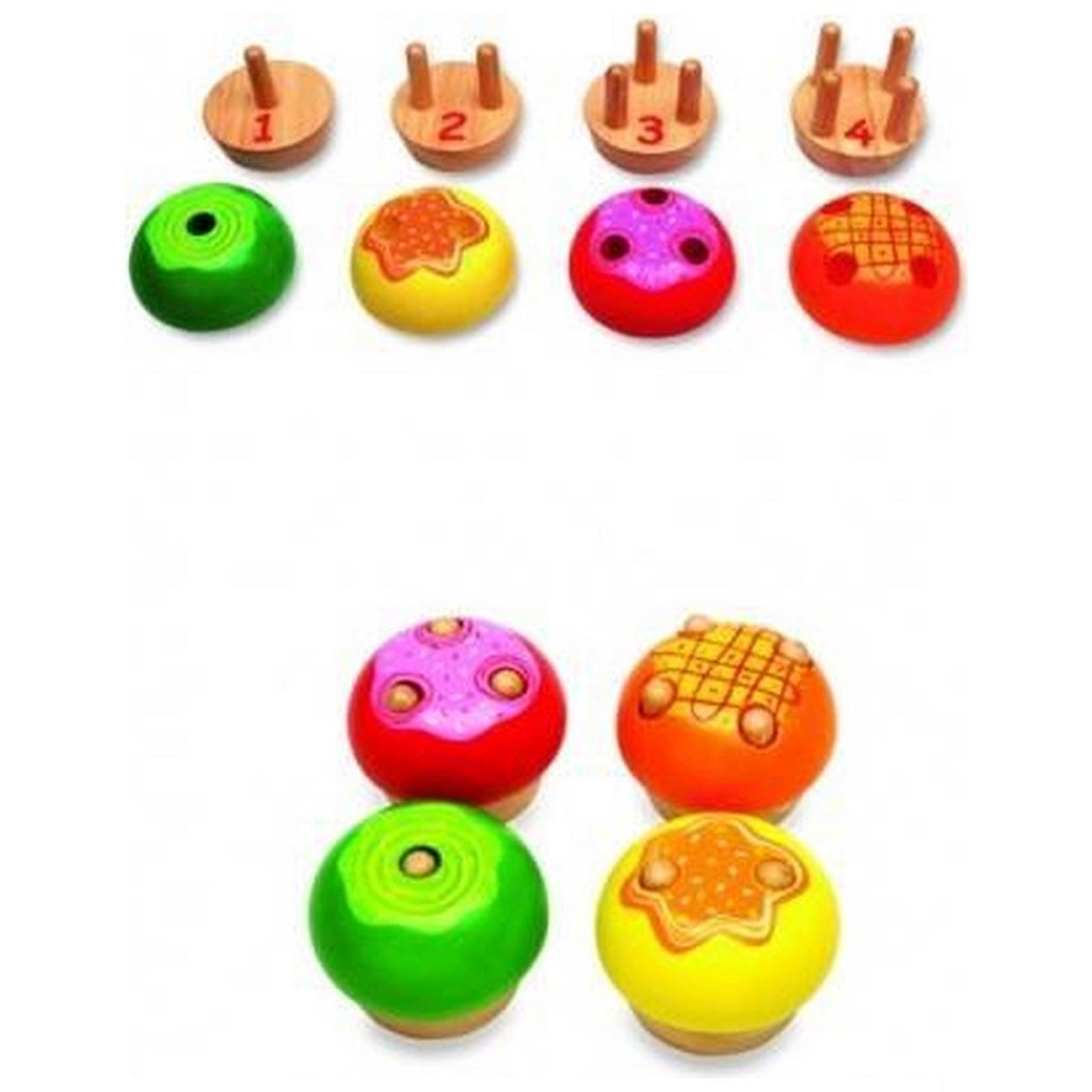 Pintoy pintoy p07511 puzzle torta in legno