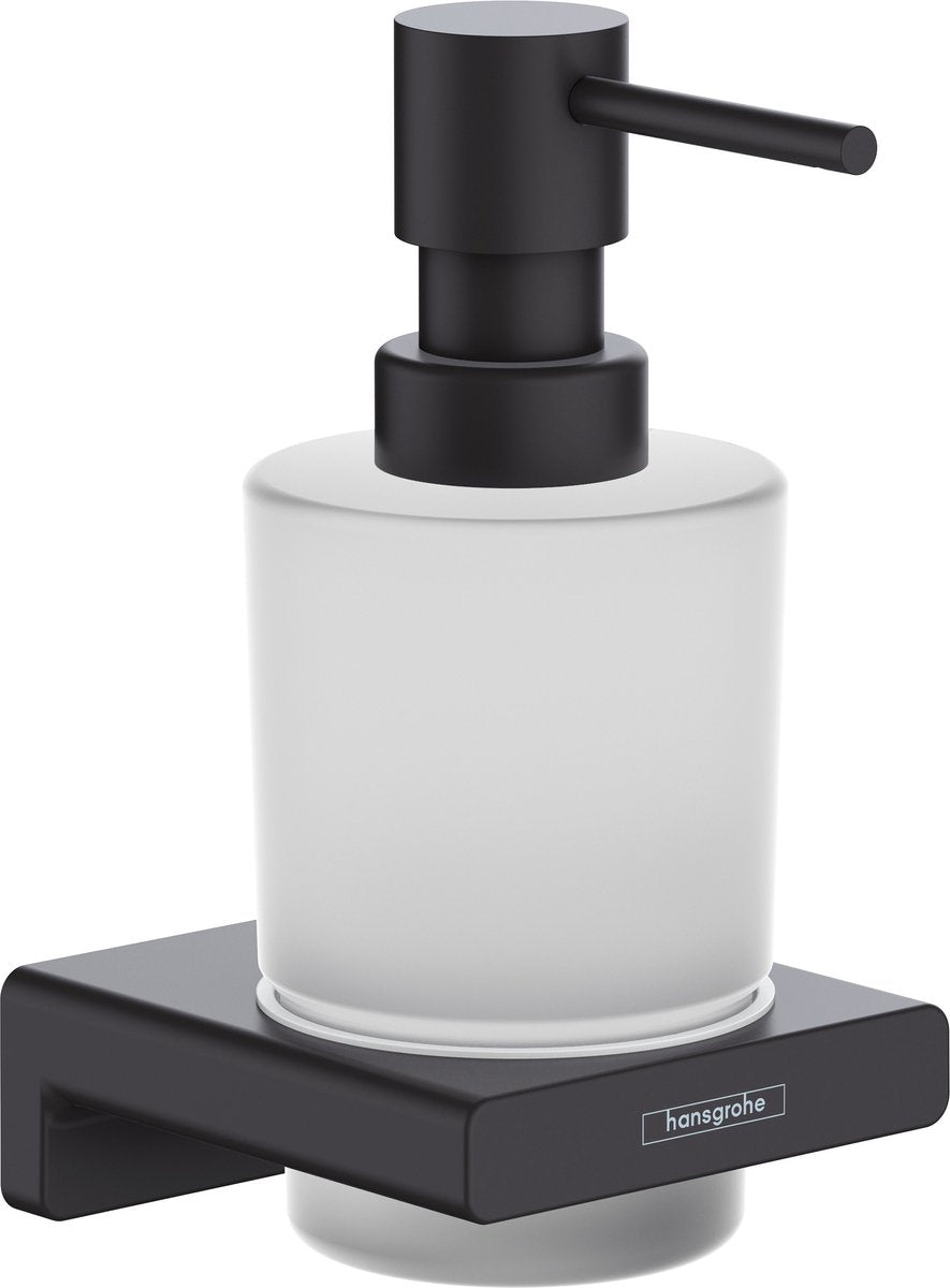 Dispenser di sapone Hansgrohe Addstoris nero opaco