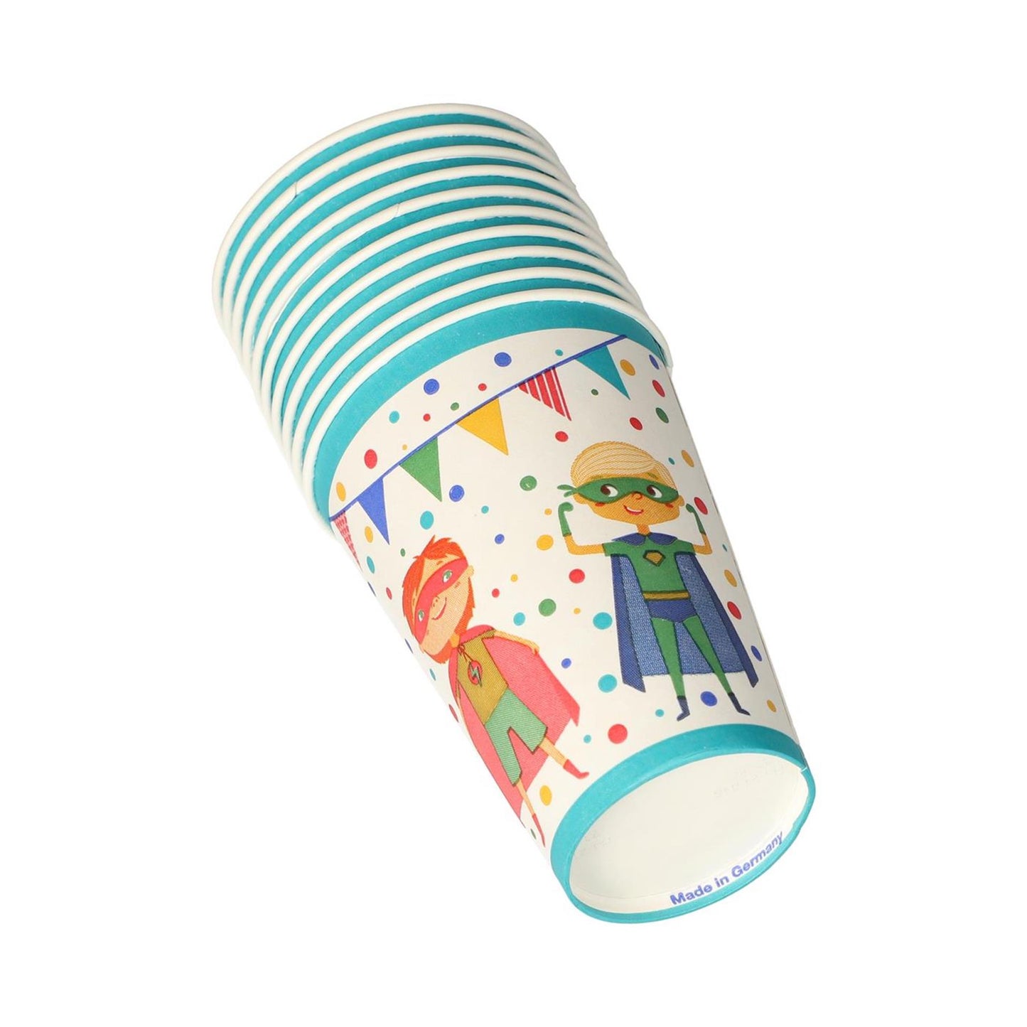 Bicchieri Papstar supereroe in cartone 0,2l ø7x9,7cm