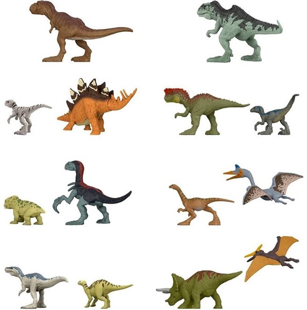 Figura minis jurassic world 1-pack + 2-p