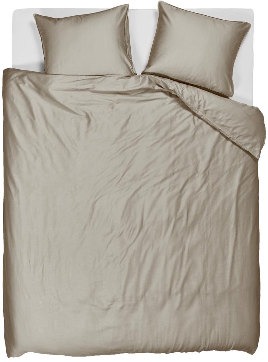 Funda nórdica con cambio de ropa de cama - liso - camas gemelas - 260x200 220 - arena