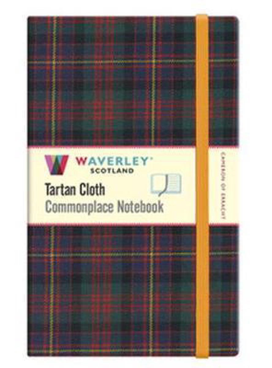 Cameron de erracht: cuaderno común de tartán grande de waverley escocia