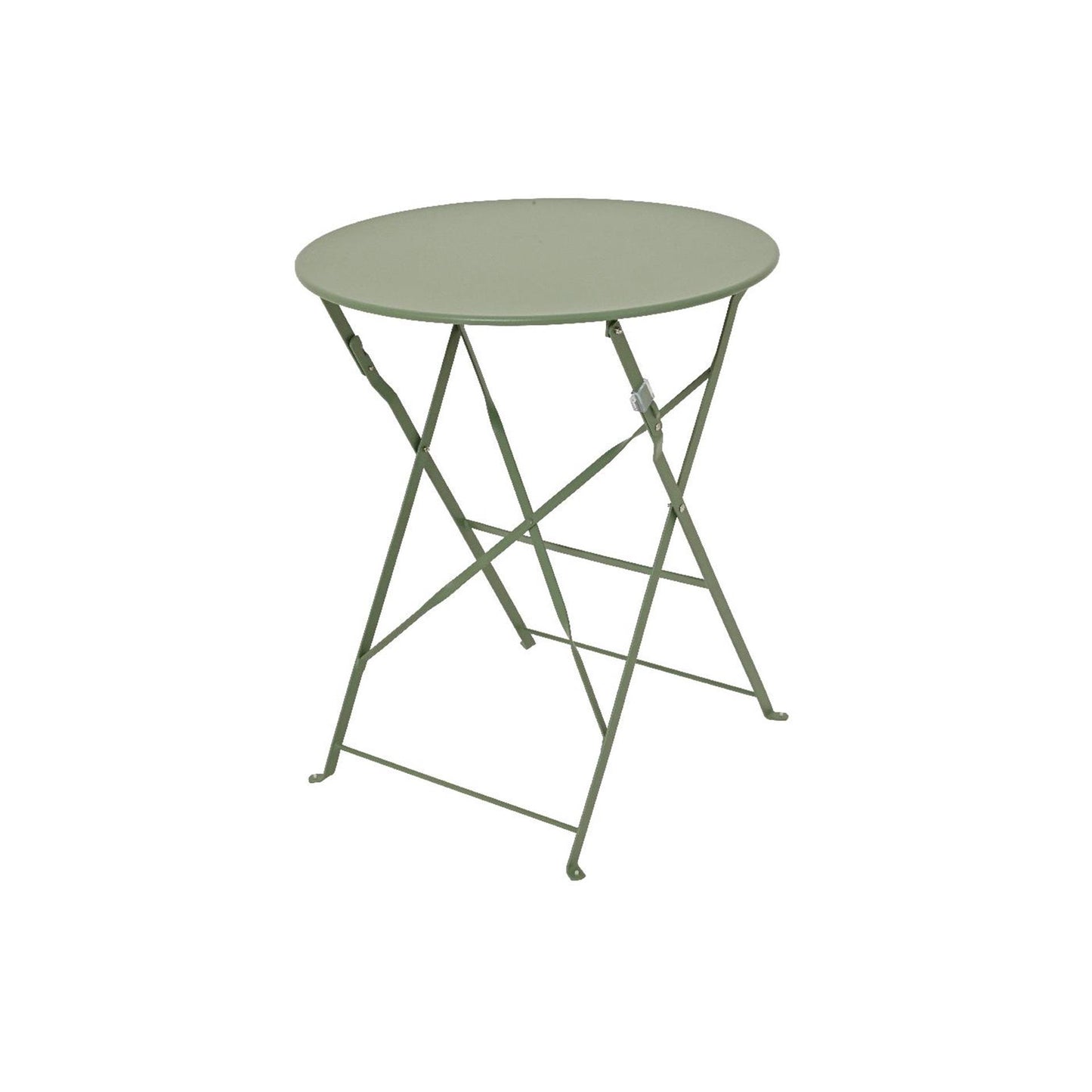 Conjunto de bistró Decoris verde acero ø60xh71cm