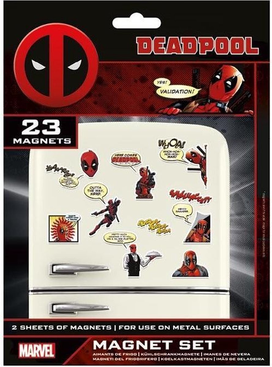 Conjunto de imanes Marvel Deadpool (cómic)