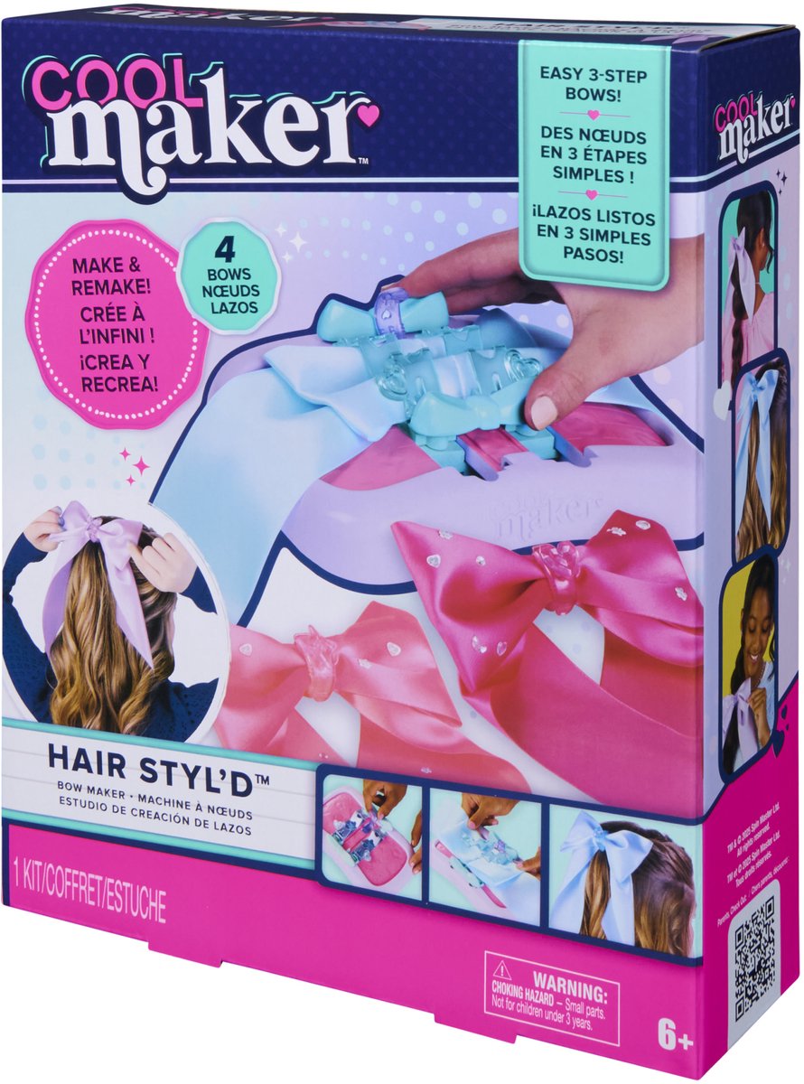 Fantastico creatore - creatore di fiocchi per capelli - crea 4 fiocchi per i tuoi capelli - set artigianale per accessori per capelli