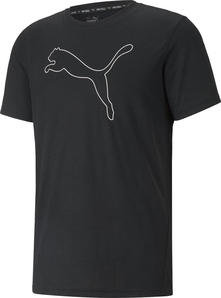 Camiseta deportiva para hombre Puma performance cat tee m - negro - talla xxl